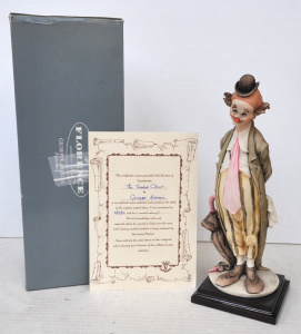 Lot 121 - Vintage Giuseppe Armani Florence Capodimonte The Tender Clown Figure -