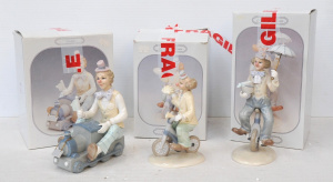 Lot 132 - 3 x Boxed Ceramic Clown Figures from the Leonardo Collection incl Coco