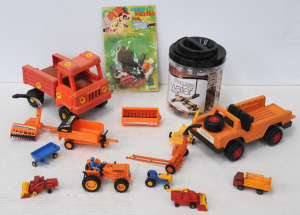 Lot 141 - Lot of Farm & Animal Toys incl Fisher-Price Safari Toy Jeep Made i