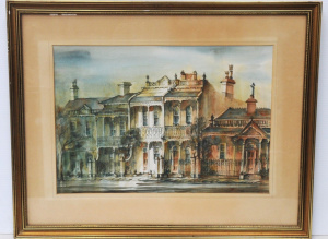 Lot 169 - Walter Melton (Mel) Underwood (1907 - 1990) Framed Watercolour - Terra