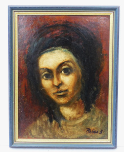 Lot 171 - Jozsef Palicz (1931 - 2010) Framed Oil & Gold Leaf Painting - Noi