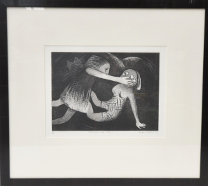 Lot 172 - Margie Sheppard (1953 - ) Framed Etching & Aquatint - 'That None S