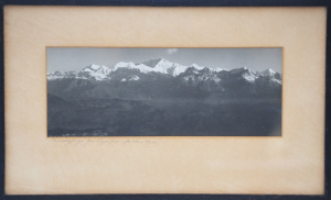 Lot 177 - 1920's Framed Photograph 'KANCHENJUNGA From Tiger Hill after Dawn Rise