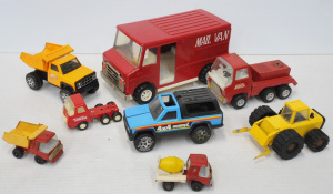 Lot 184 - Lot of Vintage Metal Toy Vehicles incl Japanese Toy Dump Truck, Buddy