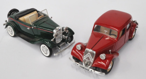 Lot 200 - 2 x Diecast 124 Scale Model Cars incl Citreon TA 15CV made by Bburago