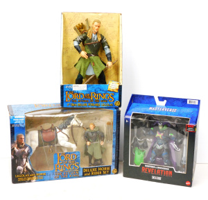 Lot 214 - 3 x Boxed Figures inc 2 x The Lord of the Rings - Legolas with horse &