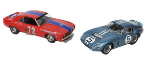 Lot 215 - 2 x Scale model Slot Car Racers - Cobra Daytona Coupe as driven by Dan