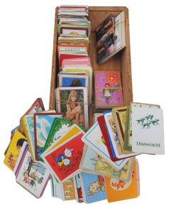 Lot 231 - Group lot of Vintage Swap Cards inc Pinup Girls, Advertising, Comical