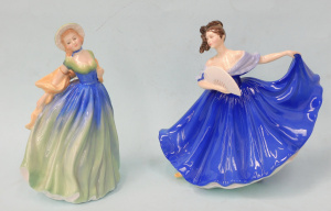 Lot 241 - 2 x Royal Doulton Figurines inc Elaine HN2791 20cm H Issued 1980 by Pe