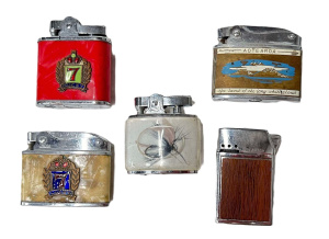 Lot 266 - Group lot - Vintage Cigarette Lighters - Bentley butane, 3 x Omega bra