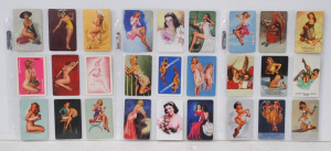 Lot 305 - Group lot vintage Risque Pin up Girl Swap Cards inc Advertising - Ray