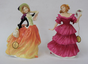 Lot 309 - 2 x Royal Doulton Figurines inc Royal Doulton figure Autumn Breezes HN