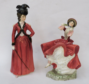 Lot 322 - 2 x Royal Doulton Figurines inc Lady Worsley HN3318 25cm H Issued 1991