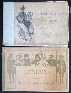 Lot 324 - 2 x hc illust books by CD Gibson - 1901 The Education of Mr Pipp &