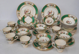 Lot 331 - Vintage China Myott Dinner Set for 6 in Chelsea Bird Pattern - Looks t