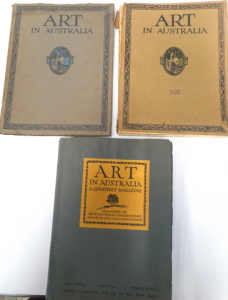 3 x Vintage Art in Australia periodicals, 1st issue 1916, sixth Number 1919 (wit