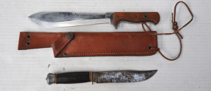 2 x Vintage Knives incl Aitor Model 21 Survival Knife made in Spain w Original L