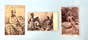 3 x early 19th C Postcards - Swain & Co An Australian Aboriginal Venus, Muir