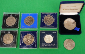 Group lot of Commemorative coins & medallions inc July 29th 1981 Royal Weddi