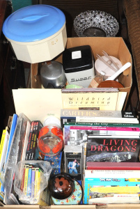 2 x Boxes of Mixed tems incl Wildbird Dreaming Aboriginal Art book, Bakelite Cak