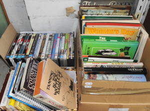 3 x Boxes - Books, Ephemera & DVD's - Mapping the Stars & Skies, Tanning