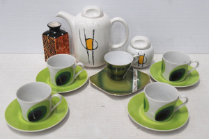 Group lot - Retro 1970s Ceramics - set of 4 x Japanese Teetime C&S, made in