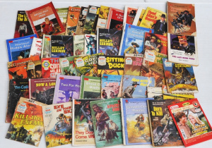 Lot of Vintage Pulp Comics & Novels Moslty Western & War Related incl b