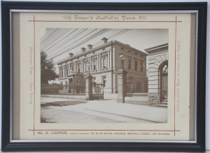 William H Cooper mounted c1890 Albumen Photograph - The Mint - from Coopers Aust