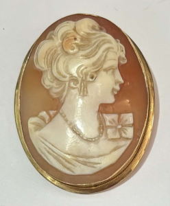 15ct gold Cameo Broochpendant