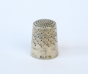 Vintage Australian ELFIN Sterling Silver Thimble - Size 3 Marks sighted