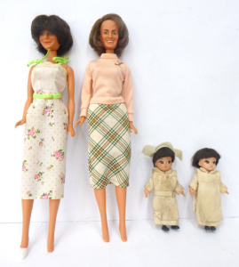 4 x Vintage Dolls inc, 1977 Laverne & Shirley Dolls by Mego (hair af) &