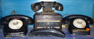 Lot 31 - Group Lot Vintage Rotary Dial Telephones - incl Dictograph Telephone, 2