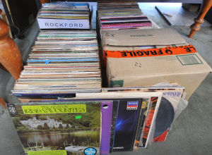 Lot 37 - 4 x Boxes of Vintage Assorted LP Vinyl Records incl Compilations, Class