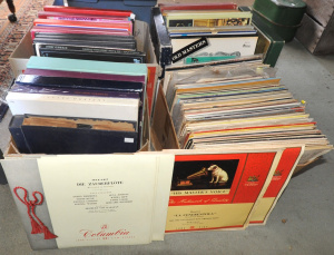 Lot 42 - 4 x Boxes of Vintage Assorted LP Vinyl Records incl Boxed Sets, Classic