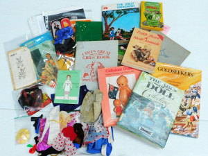 Lot 84 - Mixed Group lot vintage kids items inc Dolls Clothes, Toys & Books