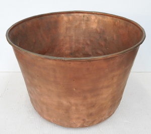 Lot 103 - Vintage Large Copper Washer - Approx 49 cm D