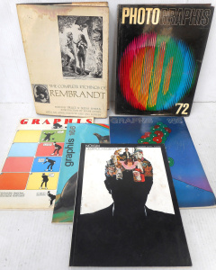 Lot 132 - Group of Art and Design books, incl Graphis, The Complete Etchings of