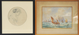 2 x Vintage Framed Pictures - Sir William Elliot Johnson (1862 - 1932) Watercolo