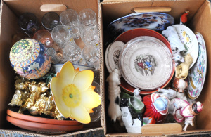 Lot 34 - 2 x boxes - heaps Good Quality China, Glassware, etc - af Royal Doulton