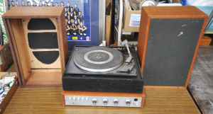 Lot 81 - Group vintage Audio incl Garrand Turntable, 1970s MetroSound ST20 Ampl