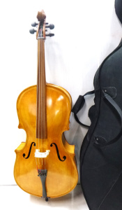 Lot 122 - Handcrafted Cello by Australian Charles (Chic) Osgood (af) case &