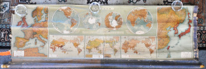 Lot 136 - 3 x Very Large Vintage Japanese Wall Maps - Largest is approx 280cm