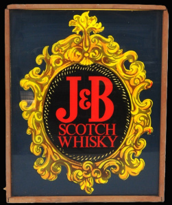 Lot 1 - Vintage J&B Scotch Whiskey' Rota Colour Light Up advertising Sign -