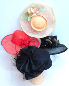 Lot 10 - 4 x Ladies Millinery Brimmed Hats inc Neil Grigg, Gregory Ladner, Cupi