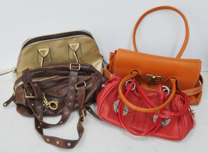 Lot 15 - 4 x Modern Assorted Designer Handbags incl Mimco, Oroton, Luella etc