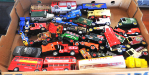 Lot 21 - Box of Vintage Diecast cars incl Mostly Matchbox Models of Yesteryear &