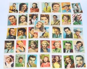 Lot 50 - Group Lot Vintage Coloured Film Star Cards inc John Wayne, Elizabeth Ta