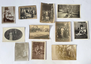 Lot 53 - Group 1910+ photos incl Tennis, groups pps, boy on trike etc