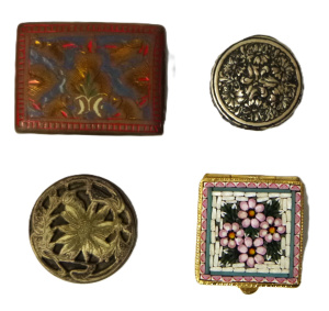 Lot 61 - Group Lot Trinket & Other Boxes - incl Micro Mosaic, Eastern White