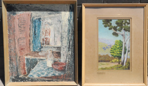 Lot 204 - 2 x framed Paintings - c1966 Betty Pritchard 'Interior' Oil painting 5